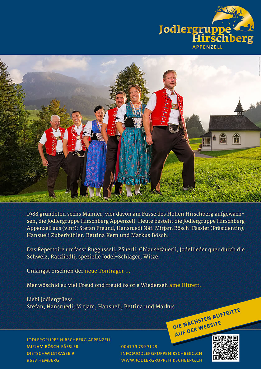 Jodlergruppe Hirschberg Kurzbeschrieb
